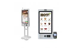 China Restaurant Ticket Vending Machine Wall Mounted Kiosks With Printer And Scanner supplier