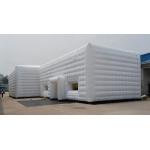 LED Light Inflatable Advertising Balloons Inflatable Air Cube Tent For Rental