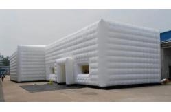 China LED Light Inflatable Advertising Balloons Inflatable Air Cube Tent For Rental supplier