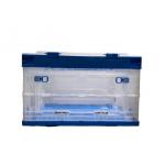 Recyclable Plastic Stacking Crates Clear Plastic Storage Box With Handle for sale