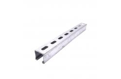 China Anodizing Aluminum Solid Strut Channel Silver In Custom Lengths supplier