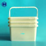 SGS FDA QS IML Tubs Plastic Hinged Cookie Containers Custom Logo for sale