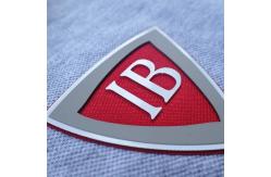 China Shiny 1.2mm Silicone Heat Transfer Labels Factory Silk Printing Patch supplier