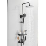 OEM Punch Free Black 0.8MPA Rain Shower Faucets for sale