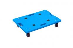 China 150kgs Loading Multi Function Plastic Moving Dolly 3 Inches PU Wheels supplier