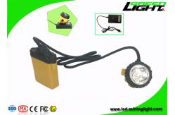 China 25000lux Brightness Miners Helmet Light IP68 Anti Explosive 1200 Battery Cycles supplier