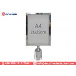 Horizontal Vertical Sign Holder Frame For Queue Barrier Stanchion Pole Racks