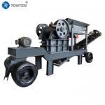 Mobile PE250x400 Jaw Crusher Mining Stone Jaw Crusher With Conveyor