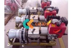 China 3-8 KW Rated Powerful Detachable Diesel Cable Drum Winch Machine supplier