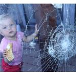 Security Protective Window Tint Film 8 Mil Self Adhesive Building Film Shatterproof