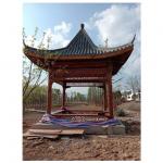 Handmade Chinese Style Pavilion 2.8m Authentic Outdoor Wooden Gazebo for sale