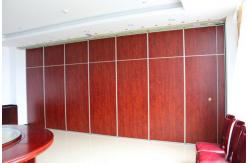 China Unique Acoustic Folding Partition Walls Fabric Surface Sliding Aluminium Roller Track supplier