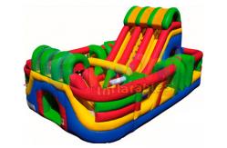 China Multi Adult Jumping Inflatable Amusement Park Bouncy Castle Slide supplier