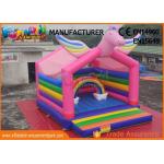 Mulit Color Commercial Bouncy Castles Inflatable Unicorn Bouncer Digital Printing for sale