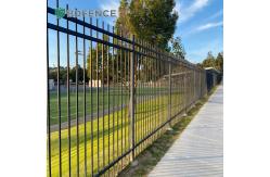 China Metallic Finish Shiny Metal Tubular Fencing Easily Assembled supplier