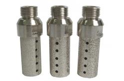 China Vacuum Brazed Diamond CNC Tooling Finger Bits Marble And Soft Stone Use supplier