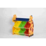 Giraffe Shape Kids Toy Storage Organizer , Plastic Toy Storage Bins Shelf for sale