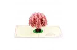 China ROHS Cherry Blossom Tree Pop Up Card, Greeting Cards OEM ODM supplier