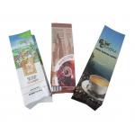 Custom Printed Aluminum Foil Reusable Zipper One Way Valve Sustainable Side Gusset Coffee Tea Food Plastic Packaging Bags for sale