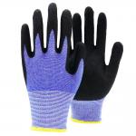 Anti Slip Wear Resistant Construction Work Gloves , Industrial Nitrile Palm Coated Gloves for sale