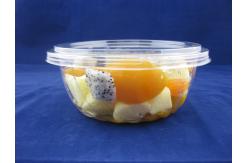 China PET Eco-Friendly Fruits Packing Plastic Box 24oz Salad Bowl With Lid supplier