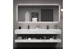 China Customized Bathroom Vanity Units Luxury Slate Wall Mounted Floating supplier
