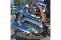 China 3M High Mirror Polished Stainless Steel Falling Stone Artwork supplier