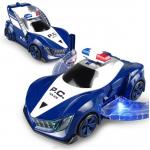 360 Rotation Electric Police Car Vehicle LED Music Kids Educational Toys Children Gift Birthday Present for sale