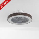 Bedroom Remote Control Silent DC Motor Low Profile Ceiling Fan With Lights