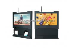 China Genevision LCD Advertising Screen Ad Player With Cell Phone Charging Station supplier