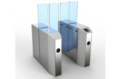 China Glass Sliding Access Control Turnstiles Infrared Photocell Sensor Body Height supplier
