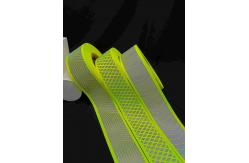 China lightweight Cotton Webbing With Reflective Heat Transfered On supplier