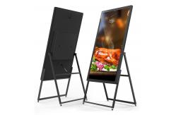 China 55in 4k Digital Lcd Media Player Advertising Foldable Signage Poster SECAM supplier