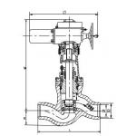Grey Cast Iron Electric Valve Actuator, Check Value J61Y-32 for sale