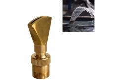 China 1 Fully Brass Adjustable Direction Fan Water Fountain Nozzle Jet Water Pond Sprilker supplier