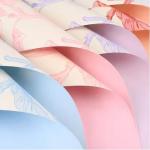Valentine's Day Printing Special-shaped Flower Wrapping Paper 50g Mixed Pulp Waterproof for sale