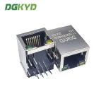 DGKYD111B206AB2A1D RJ45 Connector 100M Horizontal 90 Degrees Straight Plug With Light And Shield for sale