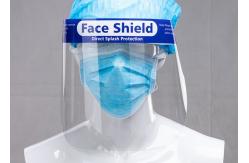 China Full Face Coverage 250 Micron Robust Face Shield With Band supplier