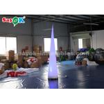 Portable  Inflatable Lighting Decoration Column Lighting Cone White Fabric