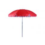 Steel Pole Outdoor Sun Umbrella Parasol Beach Umbrella With Fiberglass Ribs for sale