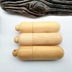 Cylindrical 256GB bamboo usb sticks Custom Wooden Usb Drives For Photographers for sale