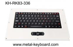 China USB PS2 Ruggedized Industrial Metal Keyboard With Silicone Rubber Layout supplier