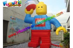 China Customzied 6mh Inflatable Man , Inflatable Robert Toy for Advertising supplier