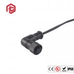 Automotive Moulding Type M12 Waterproof Right Angle Connector for sale