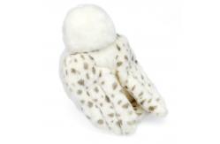 China EN71 Machine Washable Head Rotatable White Owl Plush Toy supplier