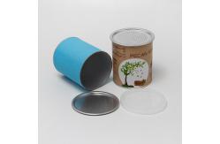 China Airtight Paper Tube Cans Packaging With Easy Open Lid Tamper Proof supplier