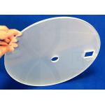 Optical Silica Fused Large Frosted Sio2 Quartz Disc Plate With Hole for sale