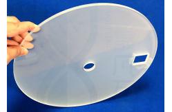 China Optical Silica Fused Large Frosted Sio2 Quartz Disc Plate With Hole supplier