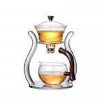 Pumpkin Shaped Heat Resistant Borosilicate Glass Tea Sets for sale