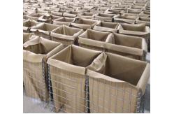 China 4mm Wire Hesco Barriers 75x75mm Hole Size Army Use Custom supplier